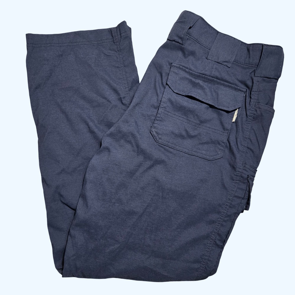 Duluth Trading Co Dry on the Fly Relaxed Fit Pants Navy Mens 40x32 46201B READ